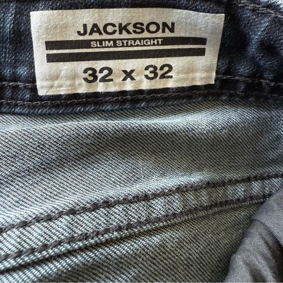 BUFFALO  David Bitton JACKSON Slim Straight Denim Jeans - Dark Blue 32x32 - Picture 3 of 11